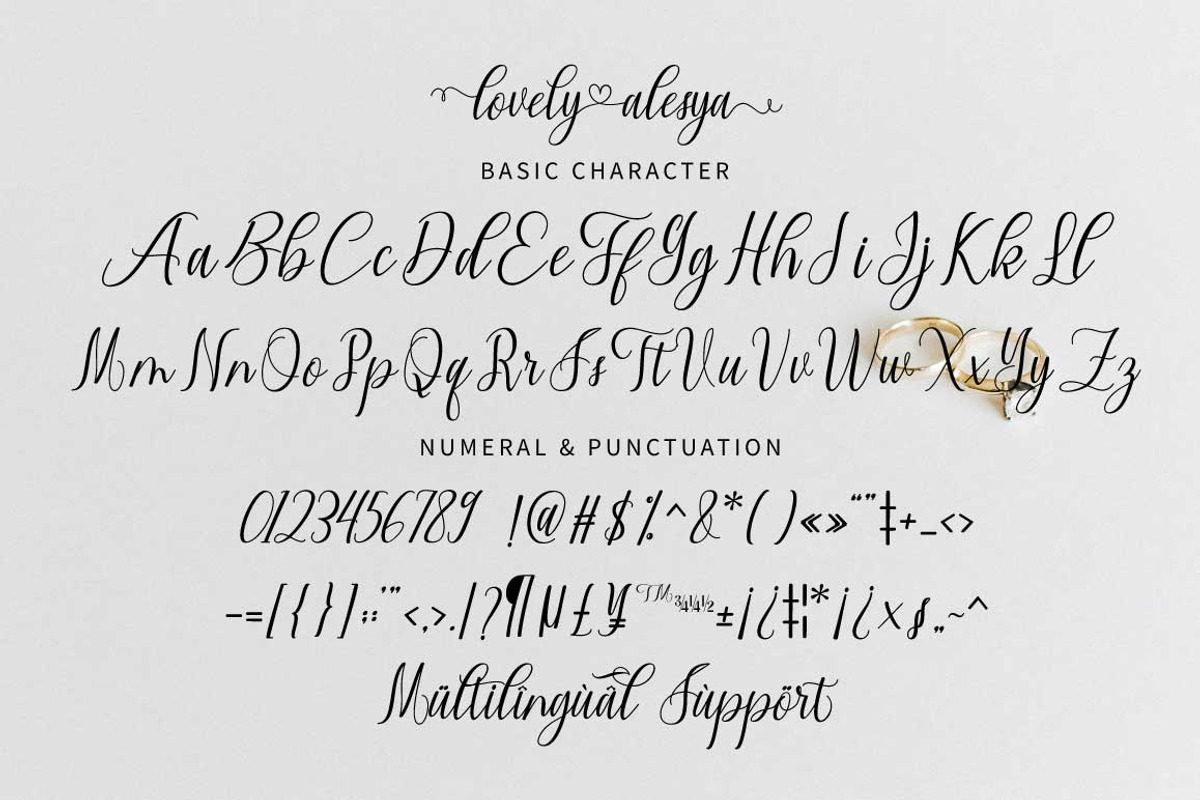 Lovely Alesya Script Font, a Script Font by Cut Story (Photo 11 of 15)