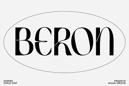 Beron, a Blackletter Font by Muksal Creative