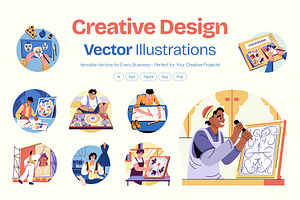 Creative Design Illustration Set, a Decorative Illustration by Prosymbols