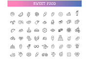 Chocolate, Dessert and Candy, an Outline Icon by Tettygreen (Thumbnail 1 of 2)