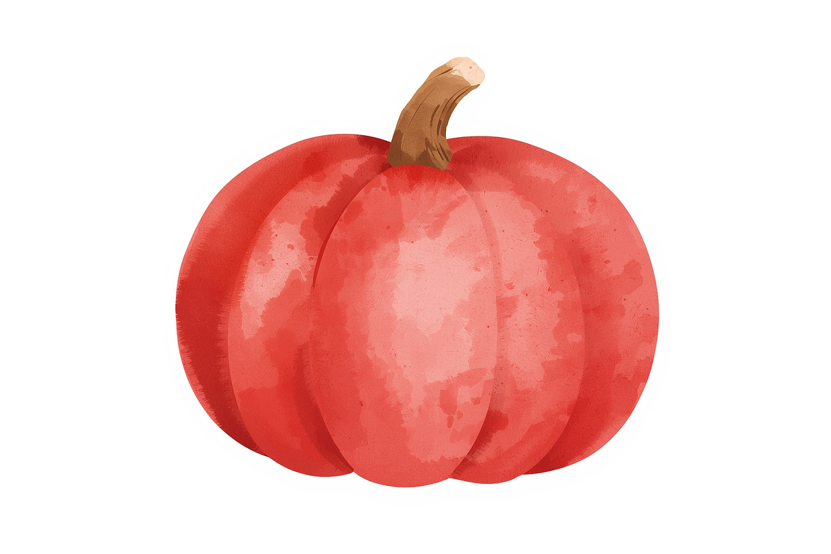 Watercolor Pumpkin Patch Bundle Art, an Illustration by BIPLOB EXPERT (Photo 7 of 13)