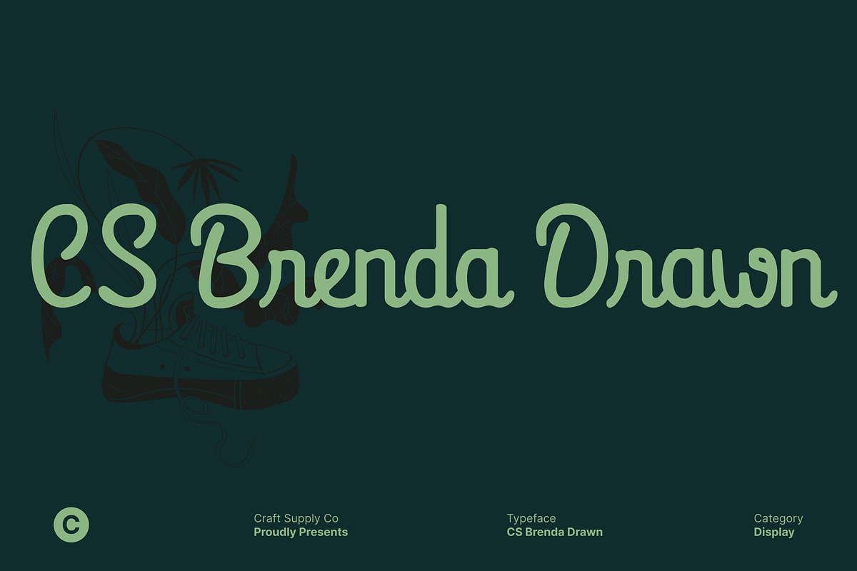 CS Brenda Drawn, a Script Font by Craft Supply Co. (Photo 1 of 8)