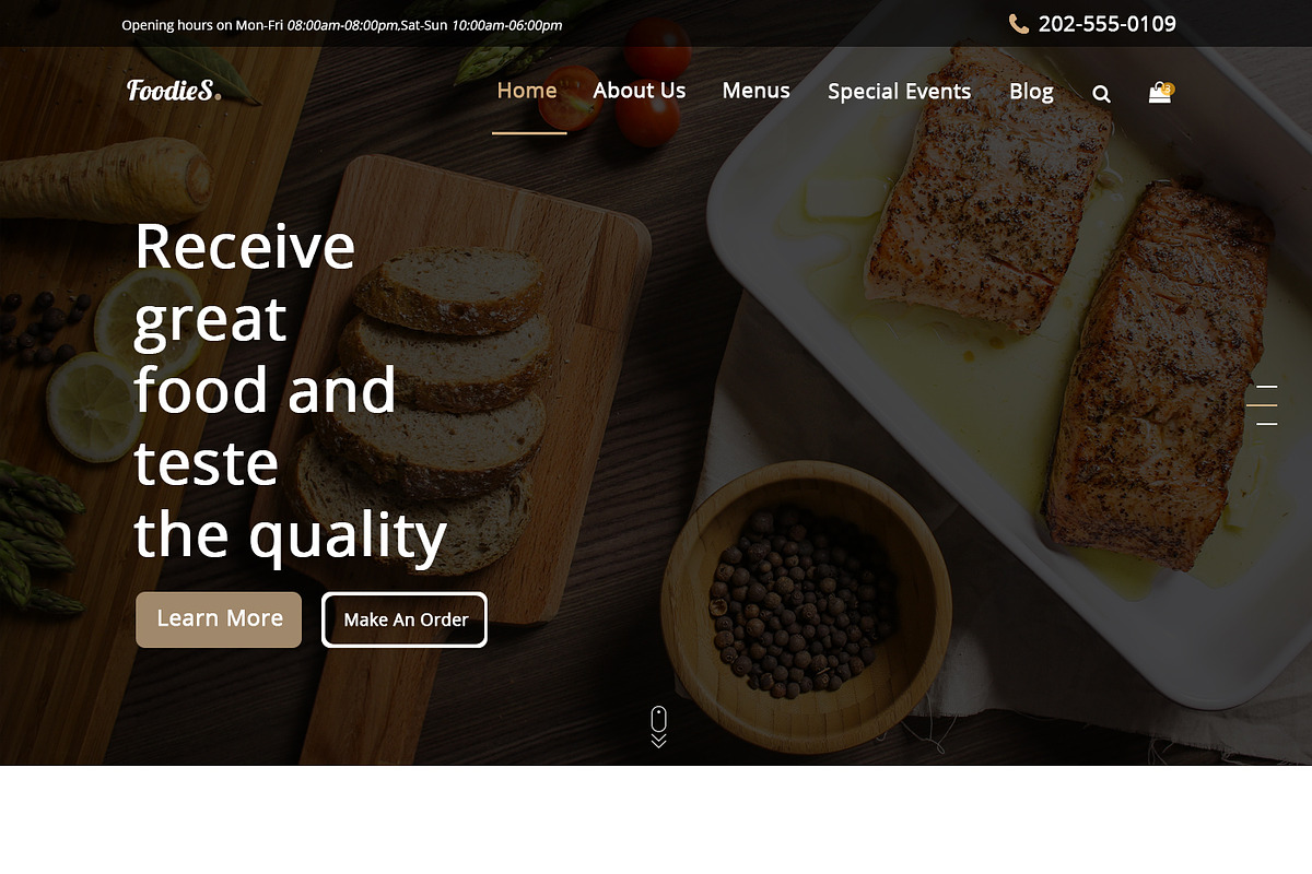 Foodies-Food&Restaurant PSD Template, a Websites & App Template by temRam (Photo 6 of 33)