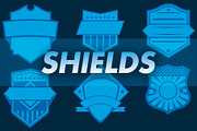 6 Vector Shields and Badges, a Graphic by brandedbaron (Thumbnail 1 of 3)