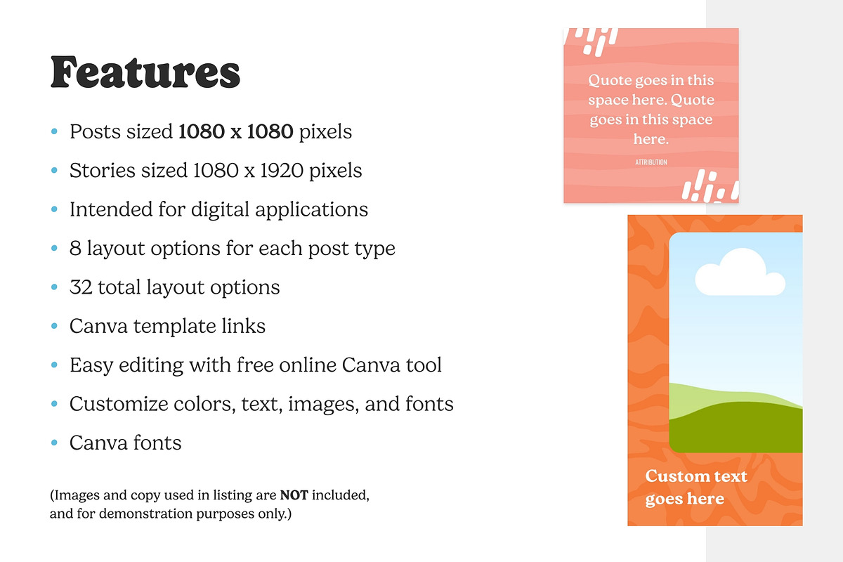 Instagram Social Media Templates, a Social Media Template by Dandymark (Photo 8 of 8)