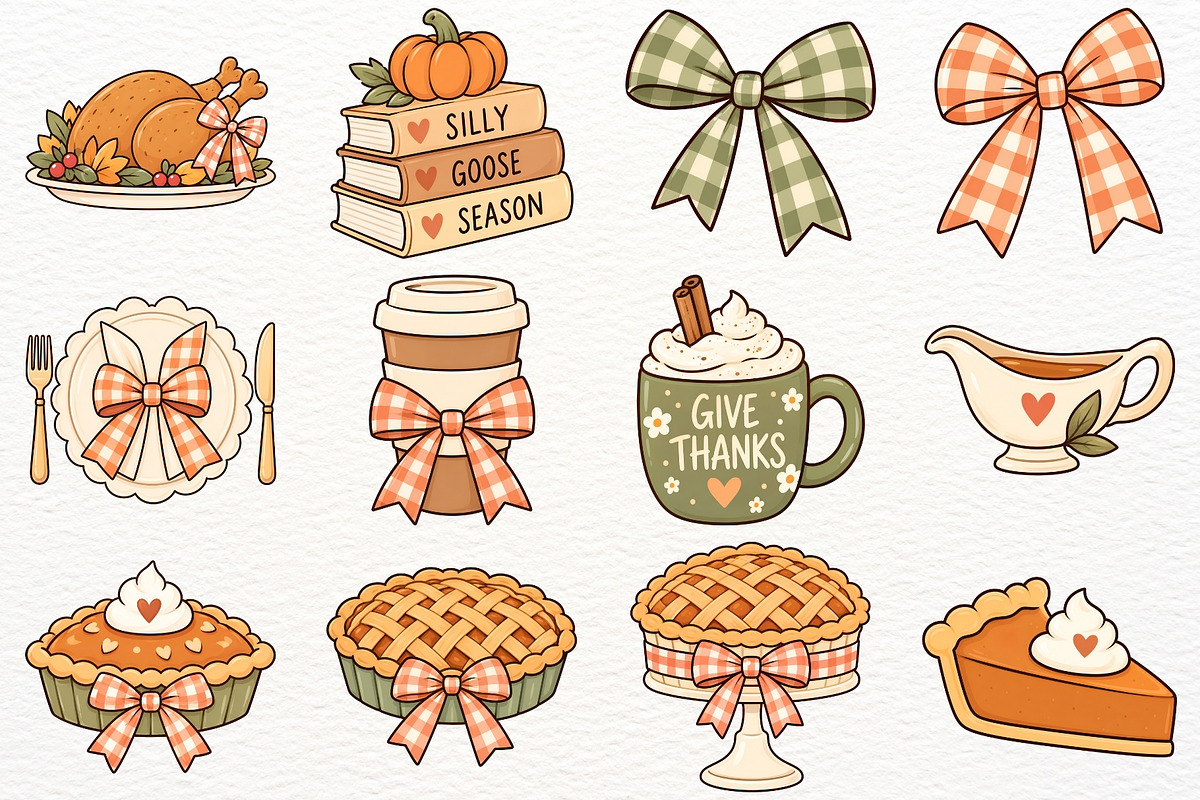 Thanksgiving Clipart Silly Goose PNG, a Seasonal Illustration by SugarCloudStudioArt (Photo 5 of 6)