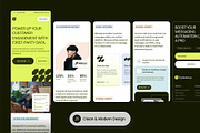 Figma SAAS Mobile Landing Page, a Websites & App Template by SLAB! Design (Thumbnail 2 of 4)