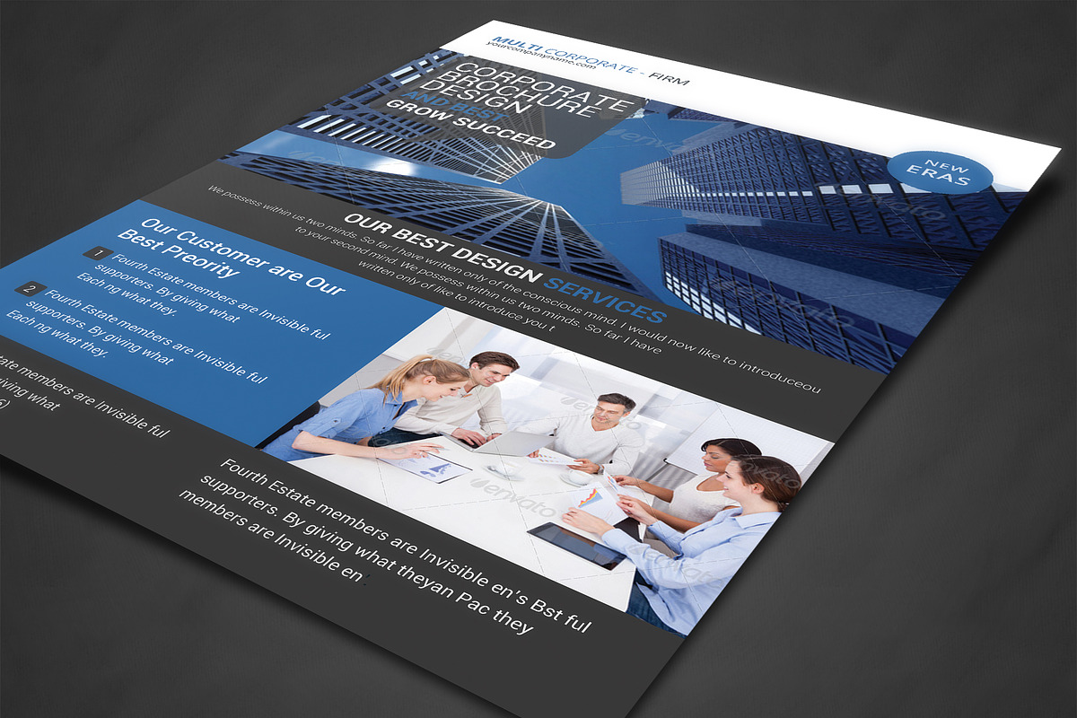 Business Firm Corporate Flyer Templa, a Flyer Template by AfzaalGraphics (Photo 2 of 4)