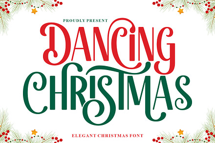 Dancing Christmas - Christmas Font, a Sans Serif Font by Keithzo
