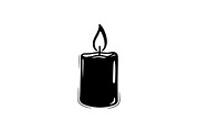 Candle Silhouette Vector Bundle, an Illustration by jahid234 (Thumbnail 46 of 51)