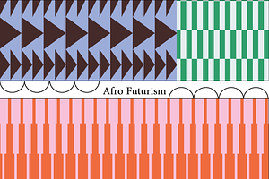 Geometric Afro Futurism Set