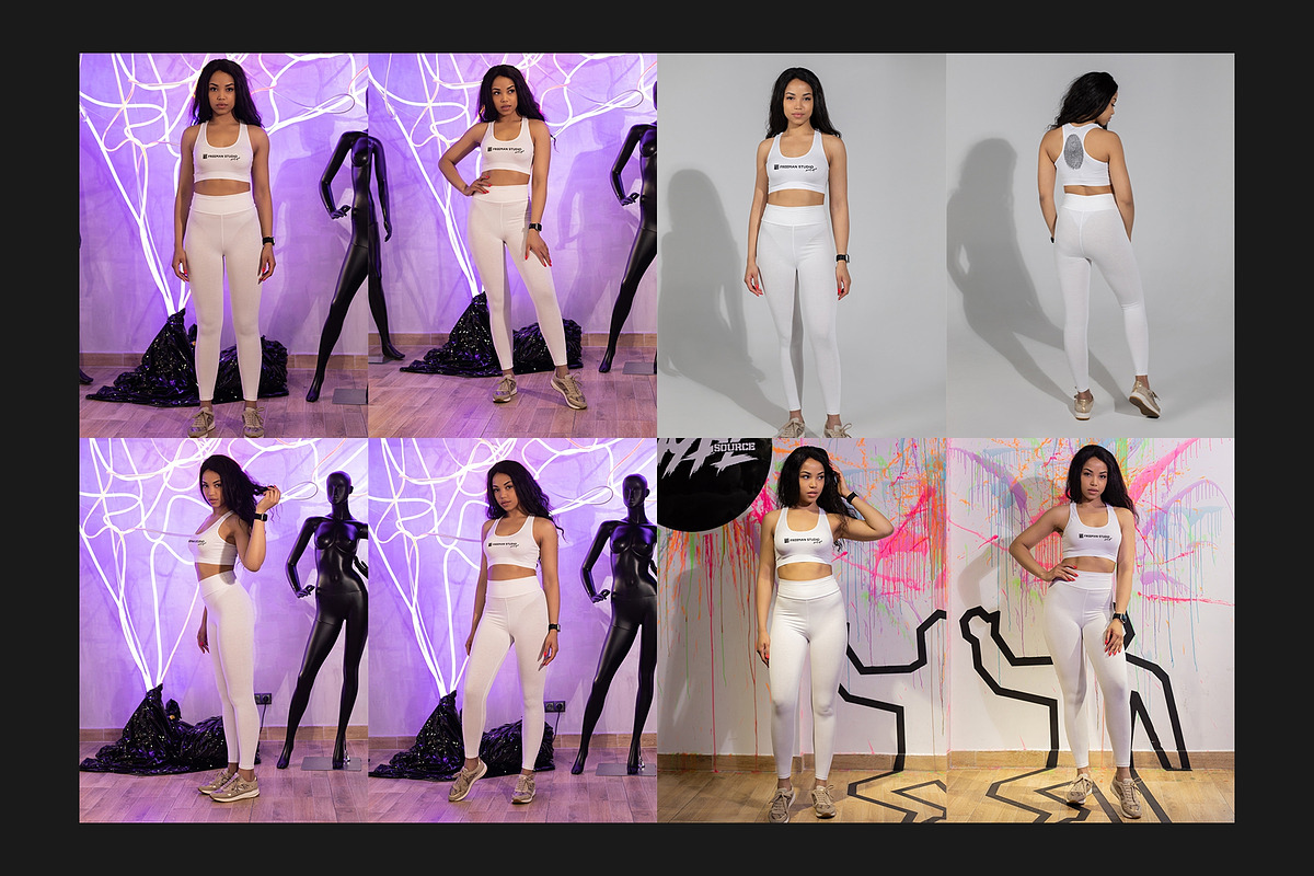 Leggings and Tank-Top Mockup, a Bottom Mockup by Freeman Studio (Photo 7 of 16)