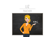 Teacher Portrait Creator | Clip Art, an Education Illustration by Lauren Lesley Studio (Thumbnail 14 of 33)