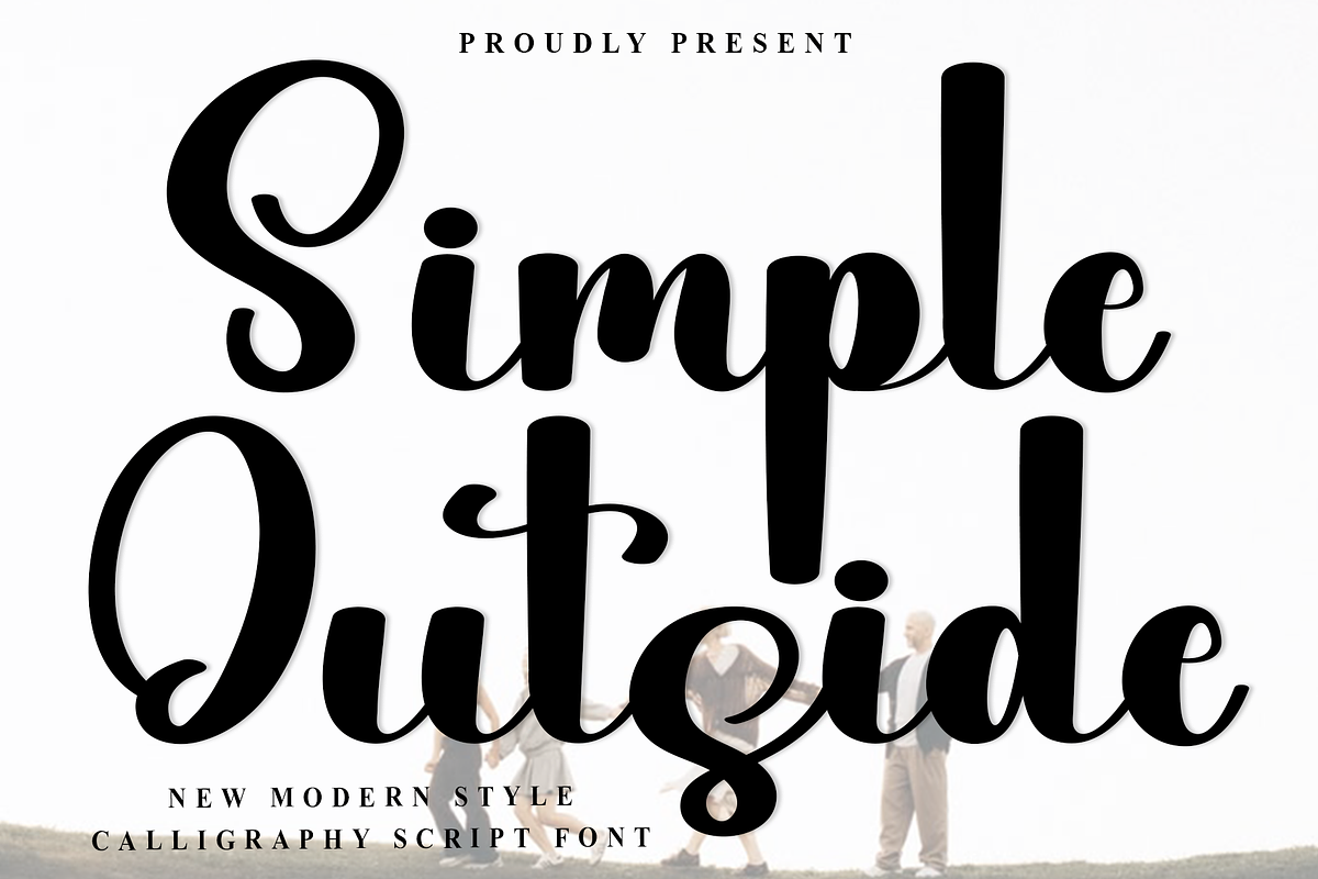 Simple Outside, a Handwritten Font by InermediaSTUDIO (Photo 1 of 8)