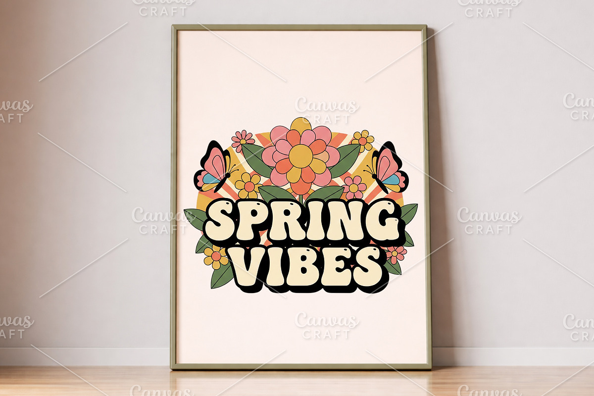 Spring Vibes PNG, an Illustration by Canvas Craft (Photo 4 of 6)