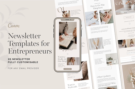 Canva Email Newsletter Templates, an Email Template by Tabitha Emma