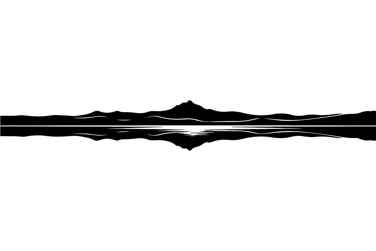 Mirror Landscape Silhouette, an Object Graphic by Designer_Momina (Photo 17 of 20)