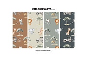 Safari animals wildlife pattern, a Pattern Graphic by Milatoo (Thumbnail 2 of 6)