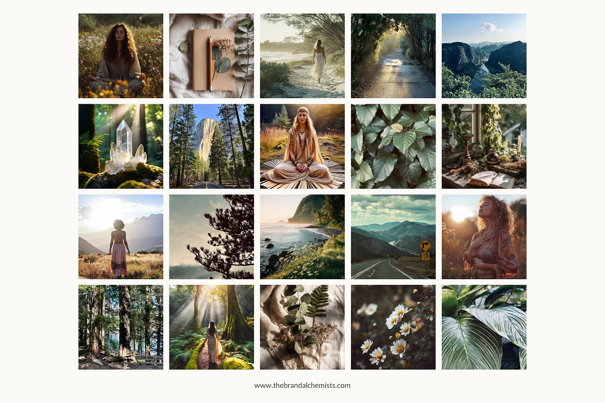 Earthy Canva Brand Kit & Stock Images preview 5