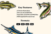 Fishing Illustrations, an Illustration by cd-design.co (Thumbnail 7 of 8)