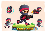 Ninja 2D Game Character Sprites, an Illustration by DionArtworks (Thumbnail 1 of 4)