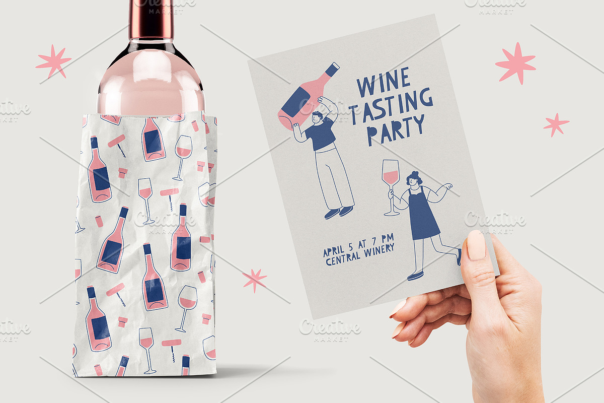 Wine Time Fun, a Person Illustration by Popova (Photo 5 of 5)