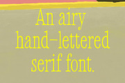 Softie Air - A Handmade Serif Font, a Font by Studio Funshop by Kelli (Thumbnail 1 of 6)