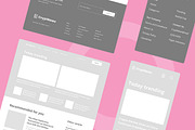 Crypto News Wireframe Website, a Wireframe Template by INSPR STD (Thumbnail 4 of 6)