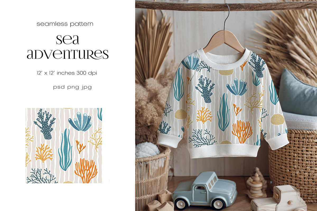 Kids Pattern Collection, a Graphic by PROTEA Watercolor Studio (Photo 5 of 8)