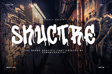 Skuctre - Brush Graffiti Font