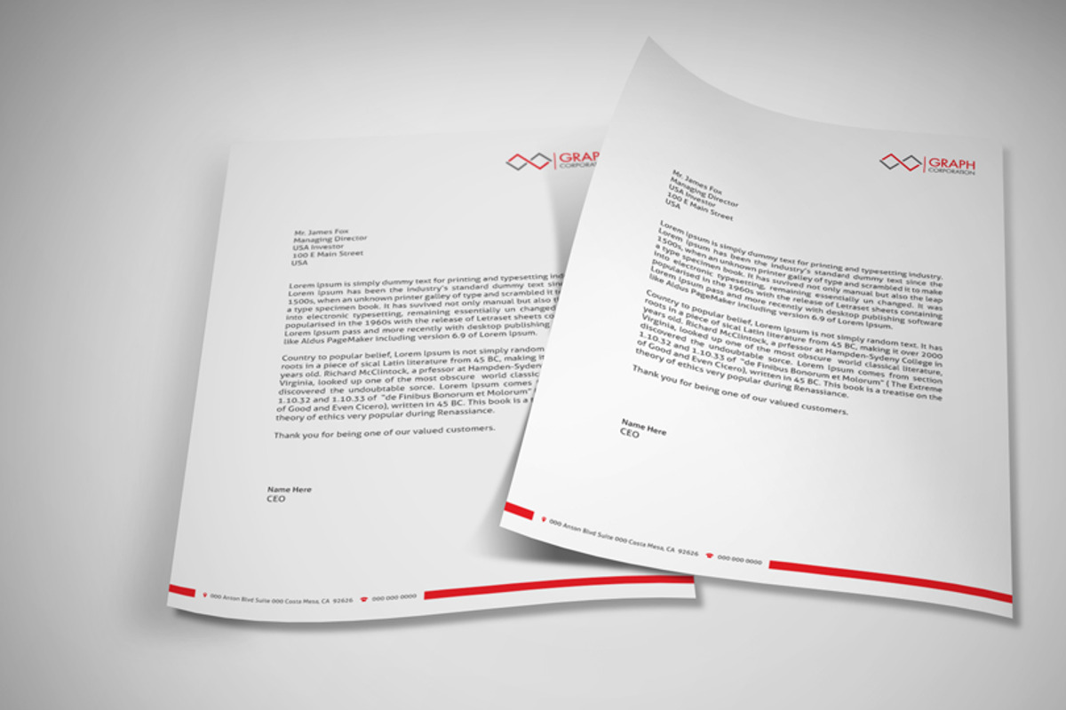 Letterhead, a Stationery Template by asimalikhan555 (Photo 4 of 6)