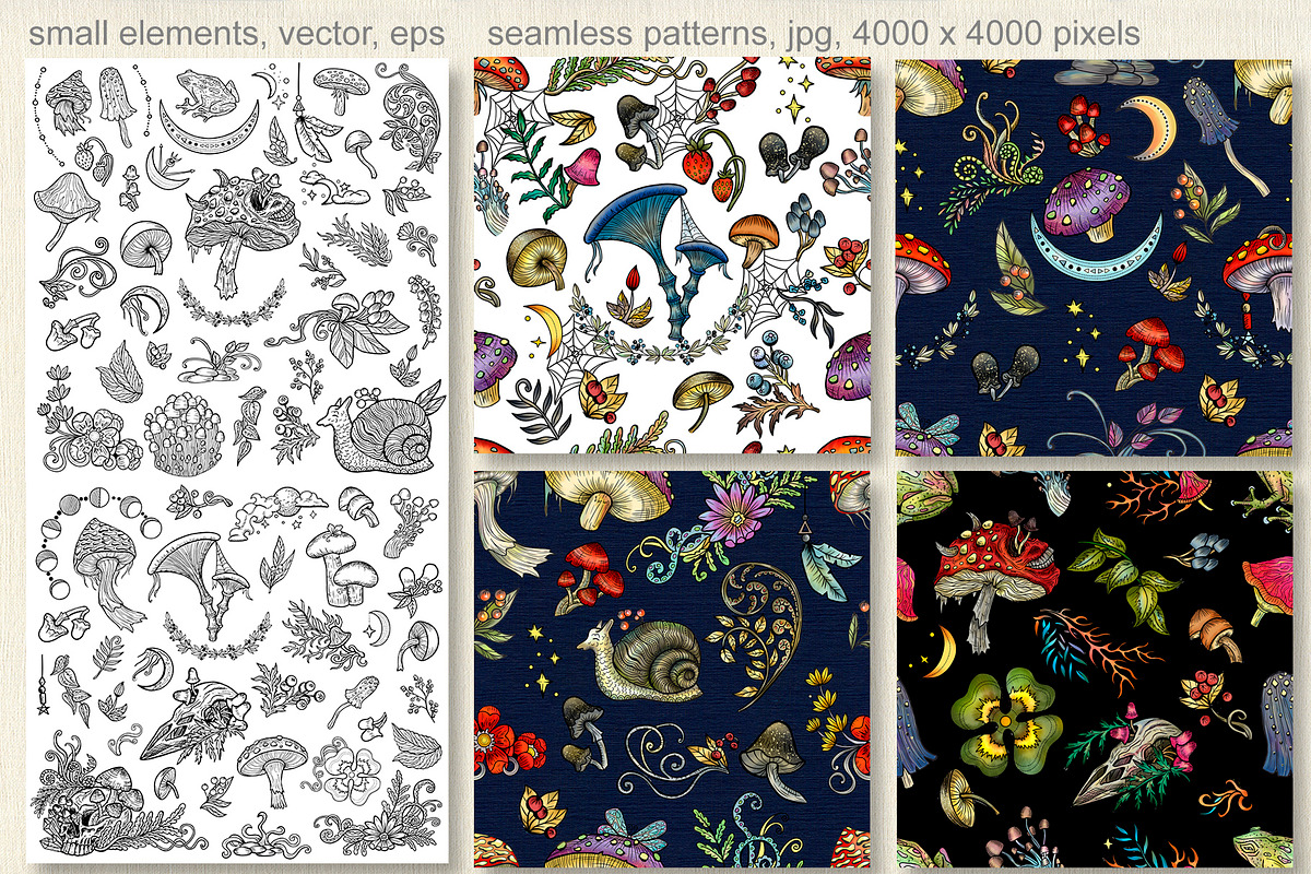Magic Mushrooms, an Object Graphic by Samiramay (Photo 7 of 8)