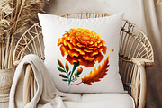Fall Marigold Clipart, an Illustration by RobertsArt (Thumbnail 4 of 7)