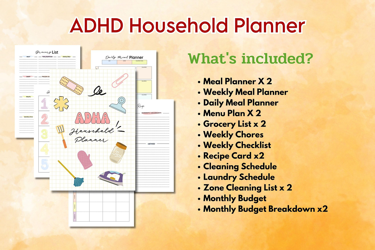 The Ultimate ADHD Planner Bundle, a Marketing Template by Adalin Shop (Photo 3 of 8)