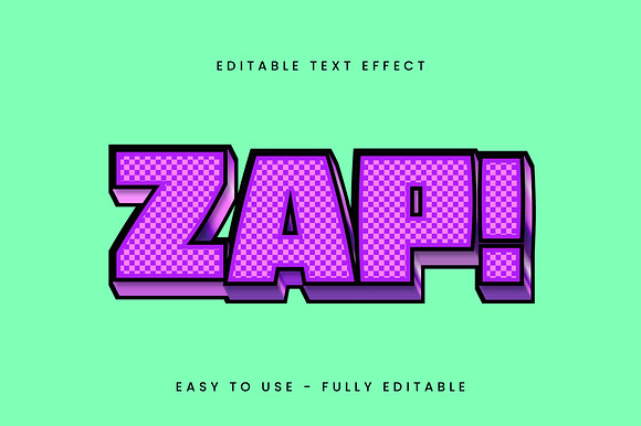 Bold Pixelated Pattern Text Effect preview 4