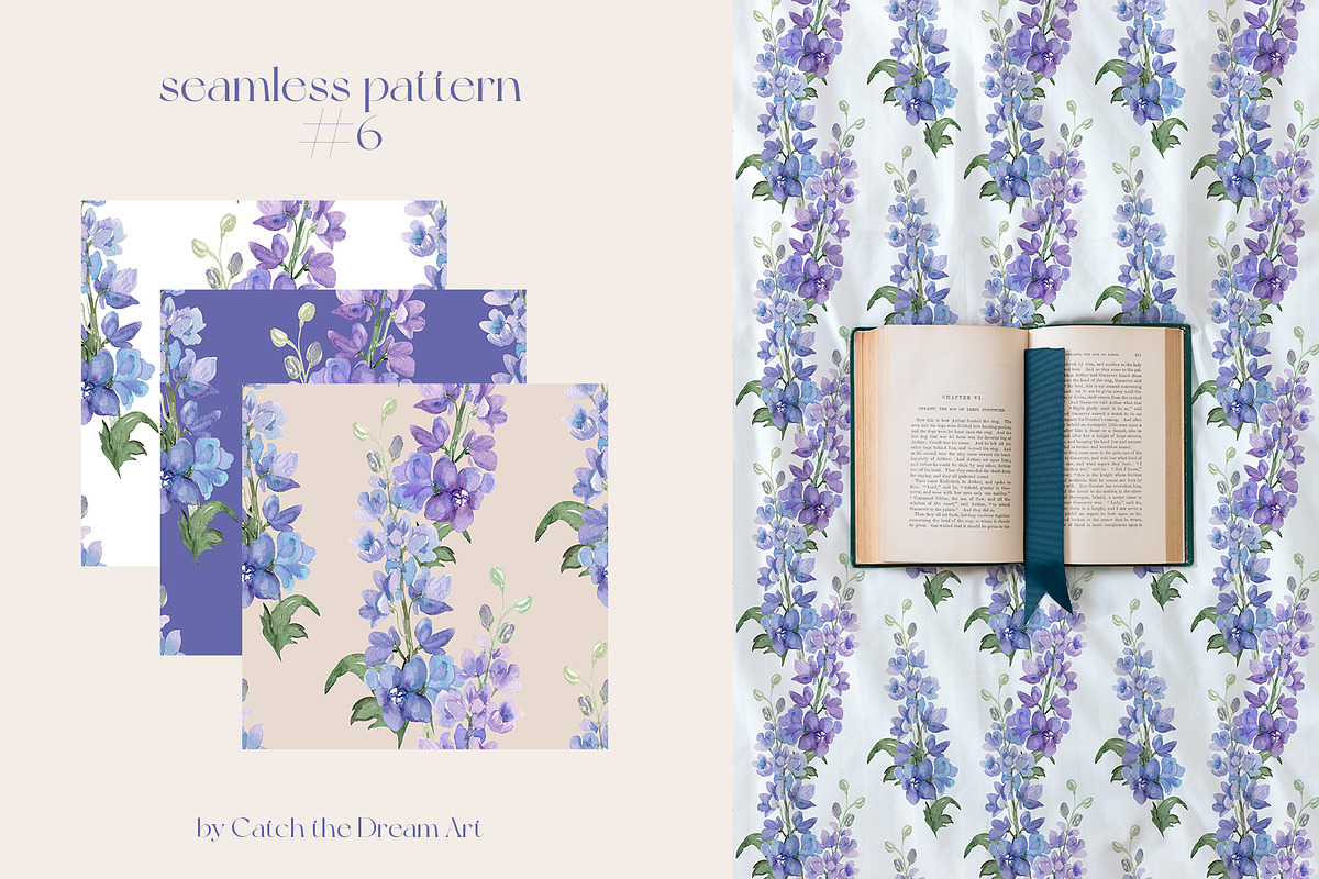 Dusk Purple. Very Peri Flowers 2022, a Decorative Illustration by Catch the Dream Art (Photo 17 of 22)