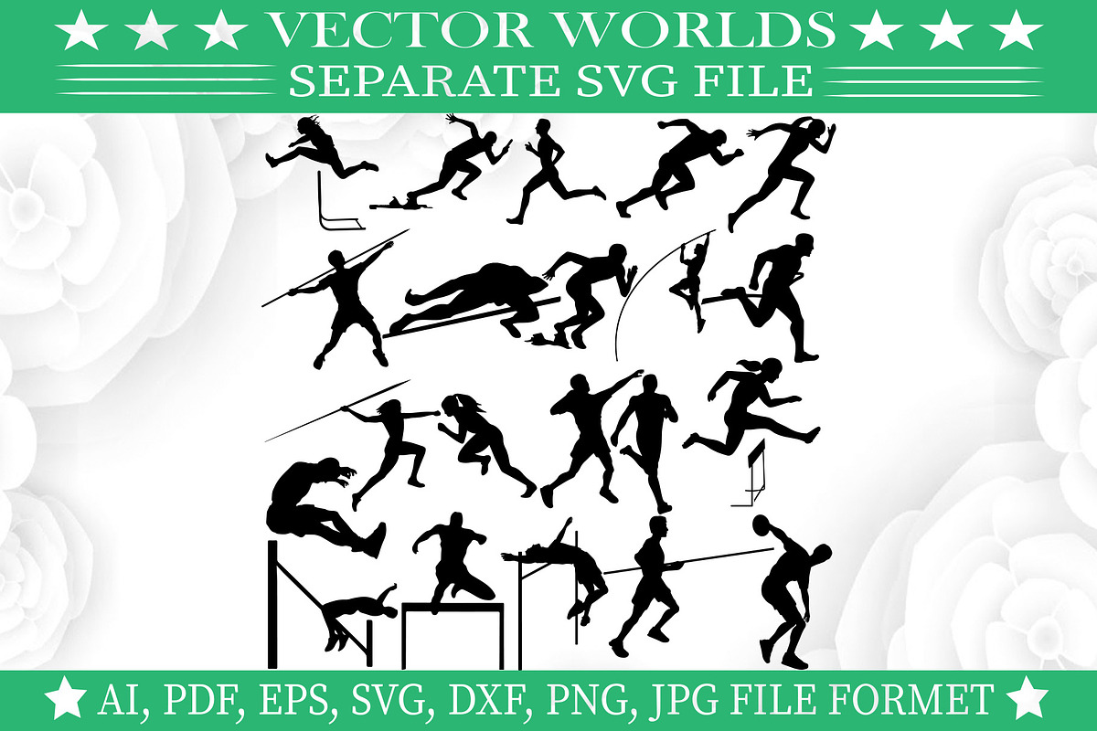 Track And Field Svg, Sports Svg, an Object Graphic by VectorWorlds