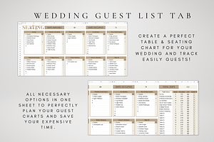 Google Sheets Wedding Seating Chart