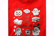 Just One More Chapter Ghost Books, a Seasonal Illustration by Unique Design Team (Thumbnail 2 of 7)