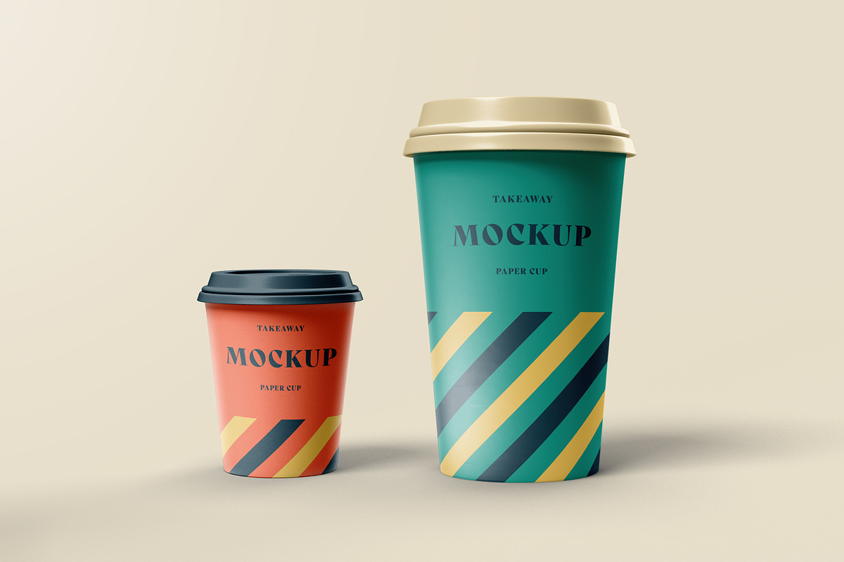 Take Away Paper Coffee Cup Mockups, a Cups & Container Mockup by dpi (Photo 16 of 24)
