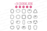Decorative Frames Clipart Set, a Decorative Illustration by Palau (Thumbnail 9 of 9)