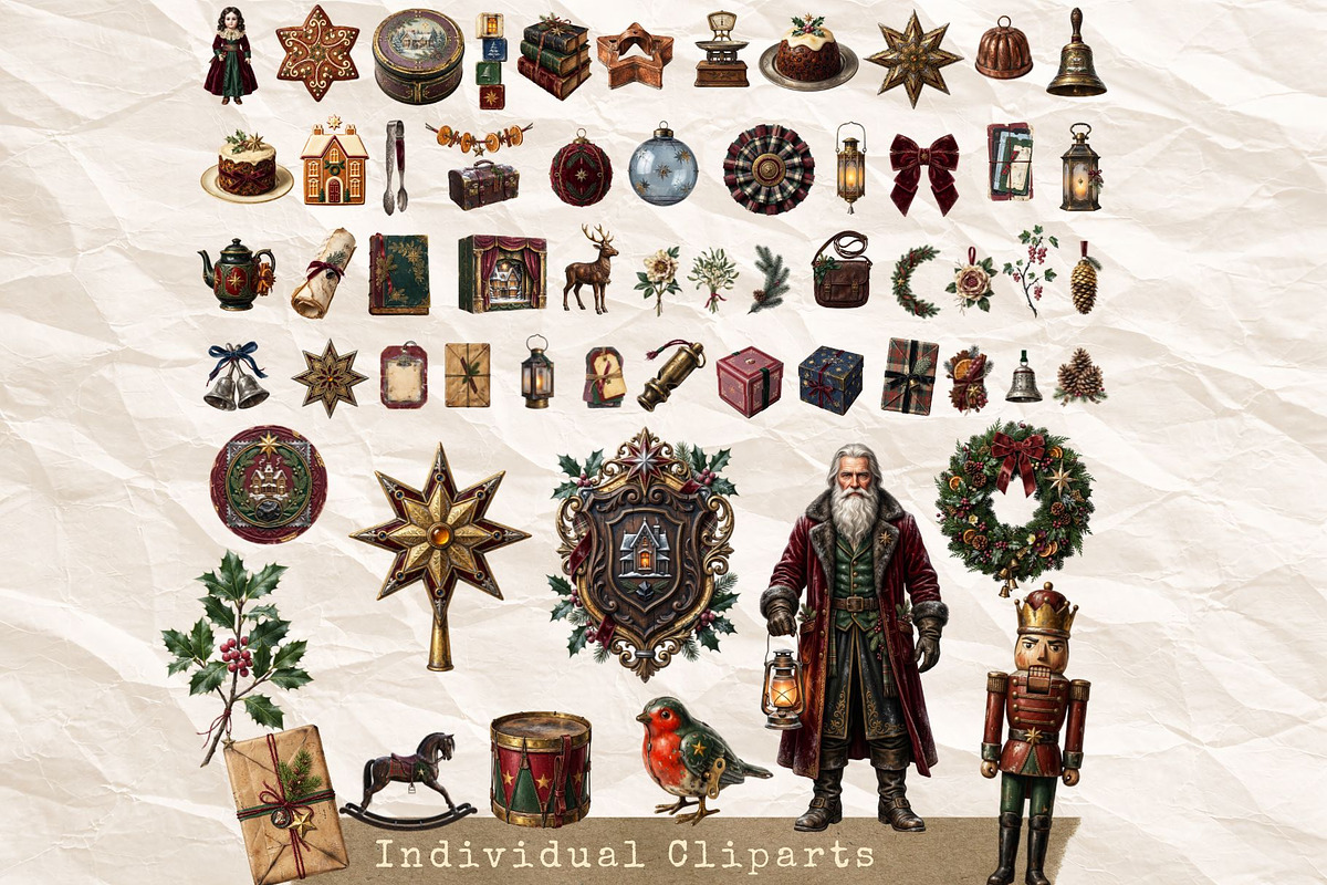 Victorian Christmas Junk Journal KIT, a Seasonal Illustration by ThatsDesignArt (Photo 3 of 20)