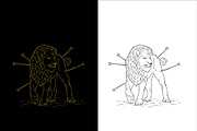 (LION,TIGER,DEER,RABBIT,WOLF) VECTOR, an Illustration by Ben studio (Thumbnail 6 of 6)
