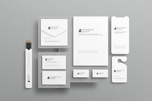 Stationary mockup templates