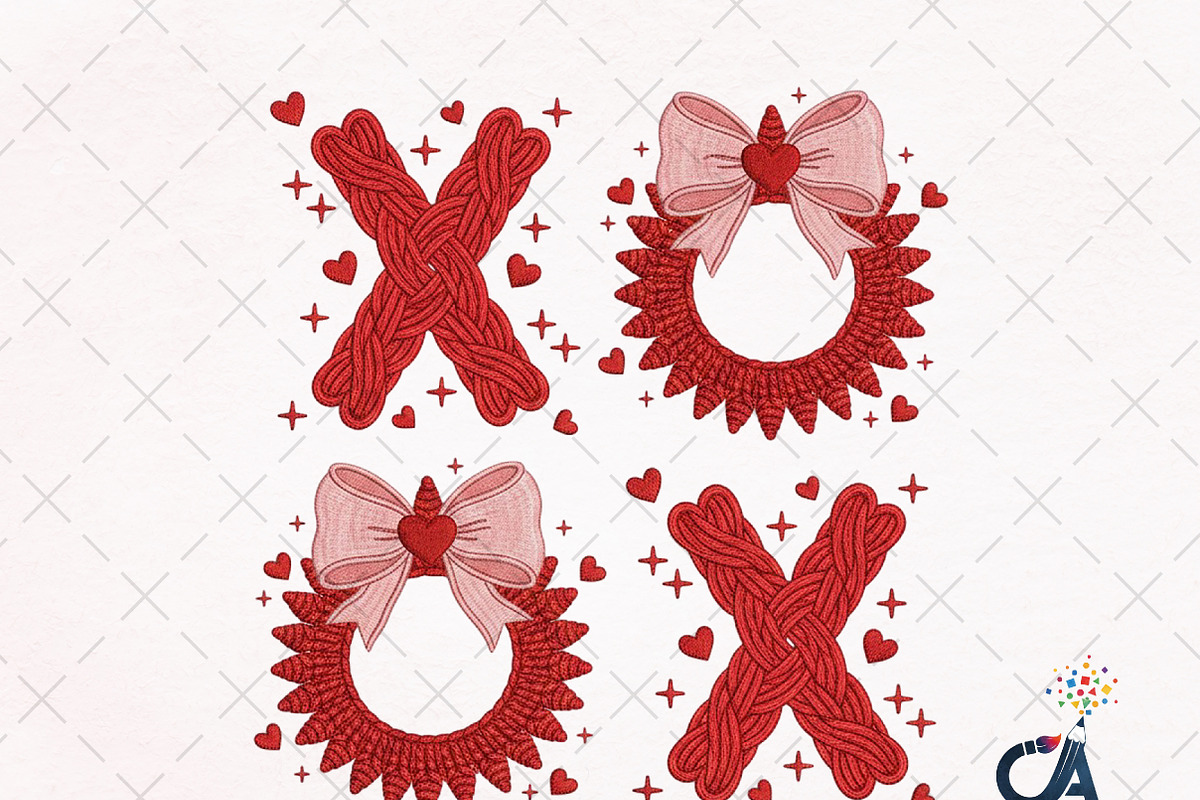 Yarn Crochet XOXO Valentine Jesus, an Illustration by Creative Art (Photo 1 of 6)