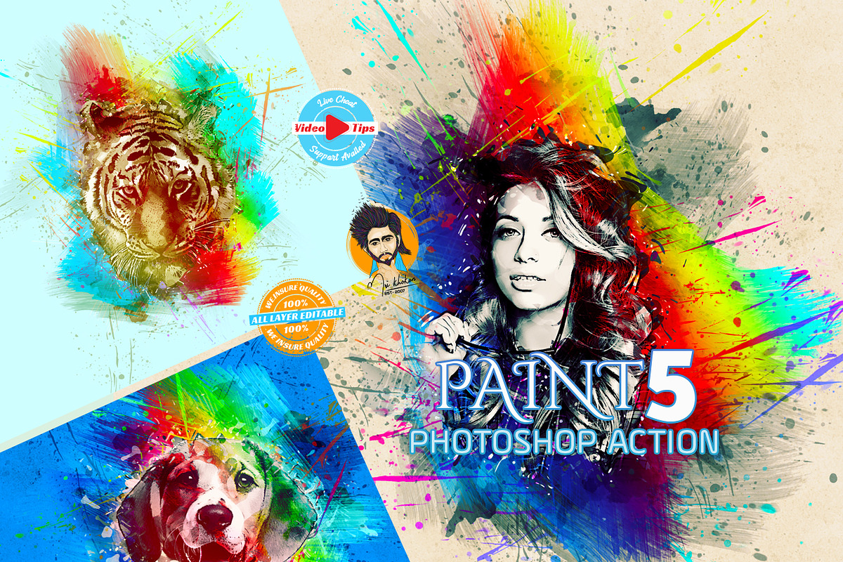 Paint Photoshop Action, an Action Add-On by MRI STUDIO (Photo 1 of 19)