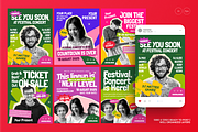 Festival Concert Instagram Post, a Social Media Template by MMPixelCraft (Thumbnail 1 of 3)
