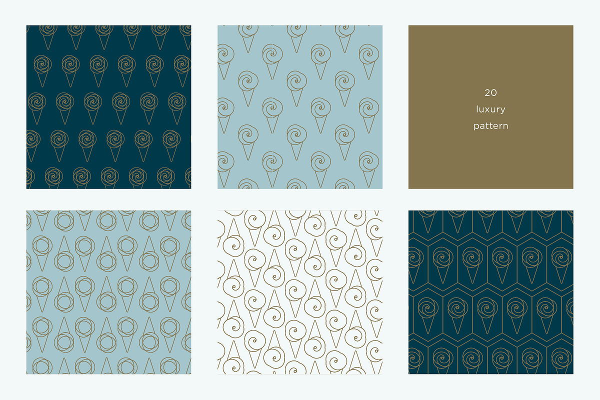 Luxury Ice Cream Kit, a Branding & Logo Template by volume 1 visual design (Photo 12 of 20)