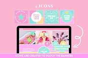Rainbow Social Media Banners, a Social Media Template by SunshineStudioBoutique (Thumbnail 7 of 8)