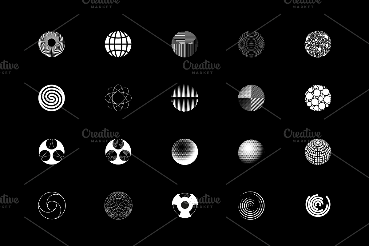 100 Circles & Spheres, an Icon by kloroform (Photo 5 of 11)